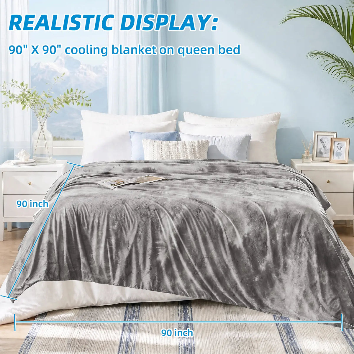 Lightweight Breathable Summer Blanket - Moisture-Wicking & Cozy Warmth