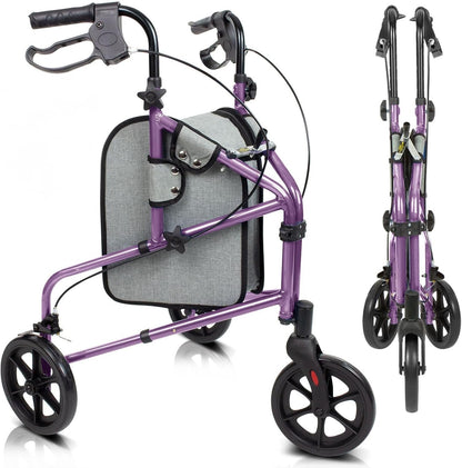 3 Wheel Walker - Three Wheeled Rollator for Seniors